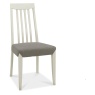 Brampton Grey Slat Back Fabric Chair (Pair)