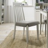 Brampton Grey Slat Back Fabric Chair (Pair)