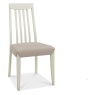 Brampton Grey Slat Back Bonded Leather Chair (Pair)