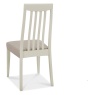 Brampton Grey Slat Back Bonded Leather Chair (Pair)