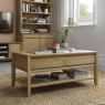 Brampton Oak Coffee Table With Drawer