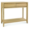 brampton oak console table with draw