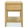 Brampton Oak Lamp Table With Drawer