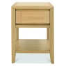 Brampton Oak Lamp Table With Drawer