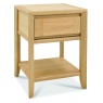 Brampton Oak Lamp Table With Drawer