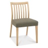 Brampton Oak Low Slat Back Fabric Chair (Pair)