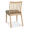 Brampton Oak Low Slat Back Fabric Chair (Pair)