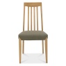 Brampton Oak Slat Back Fabric Chair (Pair)