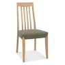 Brampton Oak Slat Back Fabric Chair (Pair)