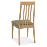 Brampton Oak Slat Back Fabric Chair (Pair)