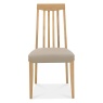 Brampton Oak Slat Back Bonded Leather Chair (Pair)