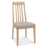 Brampton Oak Slat Back Bonded Leather Chair (Pair)