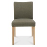 Brampton Oak Upholstered Black/Gold Fabric Chair (Pair)