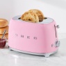 Smeg 2 Slice Toaster - Pink