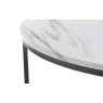 Julian Bowen Bellini Round Nesting Coffee Table - White Marble