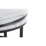 Julian Bowen Bellini Round Nesting Coffee Table - White Marble