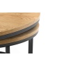 Julian Bowen Bellini Round Nest Of Tables - Oak