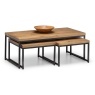 Julian Bowen Brooklyn Oak Nesting Coffee Tables BRO004