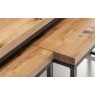 Julian Bowen Brooklyn Oak Nesting Coffee Tables BRO004