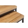 Julian Bowen Brooklyn Oak Nesting Coffee Tables BRO004