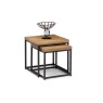 Julian Bowen Brooklyn Oak Nesting Lamp Tables BRO005