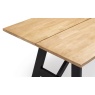 Julian Bowen Hockley Table Black/Oak HOC001