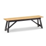 Julian Bowen Hockley Bench Black/Oak HOC003