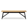 Julian Bowen Hockley Bench Black/Oak HOC003