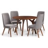 Julian Bowen Huxley Round Table Walnut HUX001