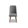 Julian Bowen Huxley Chenille Dining Chair Dusk Grey HUX002