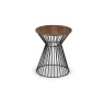 Julian Bowen Jersey Round Wire Lamp Table - Walnut JER002