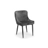 Julian Bowen Luxe Velvet Dining Chair - Grey LUX001