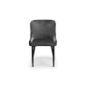 Julian Bowen Luxe Velvet Dining Chair - Grey LUX001