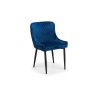 Julian Bowen Luxe Velvet Dining Chair - Blue LUX002