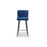 Julian Bowen Luxe Velvet Bar Stool - Blue LUX202