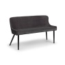 Julian Bowen Luxe High Back Bench - Grey LUX301