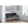 Julian Bowen Luxe High Back Bench - Grey LUX301