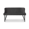 Julian Bowen Luxe High Back Bench - Grey LUX301