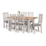 Julian Bowen Richmond Extending Dining Table - Elephant Grey/Pale Oak RIC201