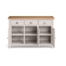 Julian Bowen Richmond Sideboard - Elephant Grey/Pale Oak RIC208