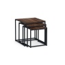 Julian Bowen Tribeca Nest Of 3 Tables - Walnut TRI501