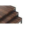 Julian Bowen Tribeca Nest Of 3 Tables - Walnut TRI501