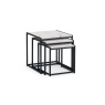 Julian Bowen Tribeca Nest Of 3 Tables - White Marble TRI503