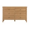 Julian Bowen Cotswold 6 Drawer Wide Chest COT103