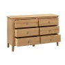 Julian Bowen Cotswold 6 Drawer Wide Chest COT103