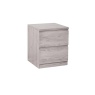 Julian Bowen Jupiter 2 Drawer Bedside - Grey Oak JUP304