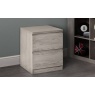 Julian Bowen Jupiter 2 Drawer Bedside - Grey Oak JUP304