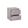 Julian Bowen Jupiter 2 Drawer Bedside - Grey Oak JUP304