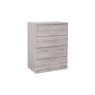 Julian Bowen Jupiter 4 Drawer Chest- Grey Oak JUP305