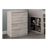 Julian Bowen Jupiter 4 Drawer Chest- Grey Oak JUP305